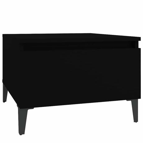 Vidaxl bijzettafel 50x46x35 cm bewerkt hout zwart
