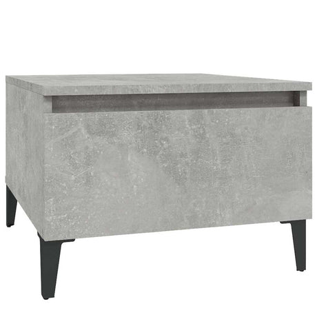 Vidaxl bijzettafel 50x46x35 cm bewerkt hout betongrijs
