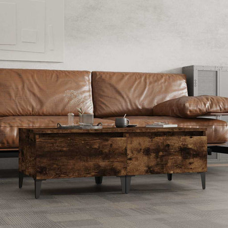 Vidaxl bijzettafels 2 st 50x46x35 cm bewerkt hout gerookt eikenkleurig