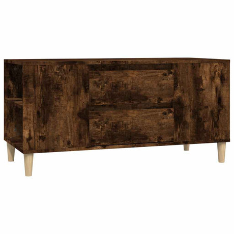 Vidaxl tv-meubel 102x44,5x50 cm bewerkt hout gerookt eikenkleurig