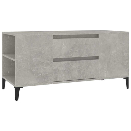 Vidaxl tv-meubel 102x44,5x50 cm bewerkt hout betongrijs