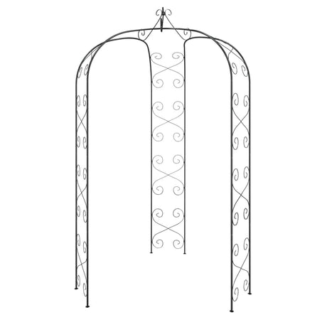Łuk ogrodowy Vidaxx ø180x255 cm stal czarny
