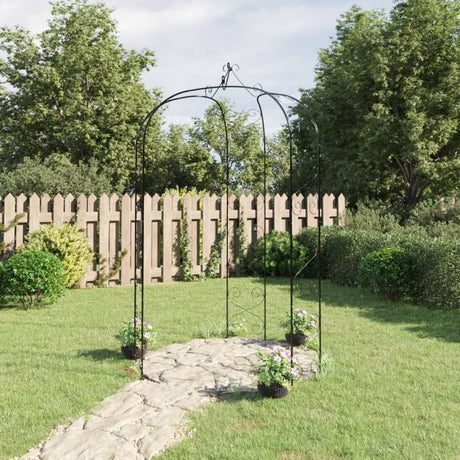 Łuk ogrodowy Vidaxx ø180x255 cm stal czarny