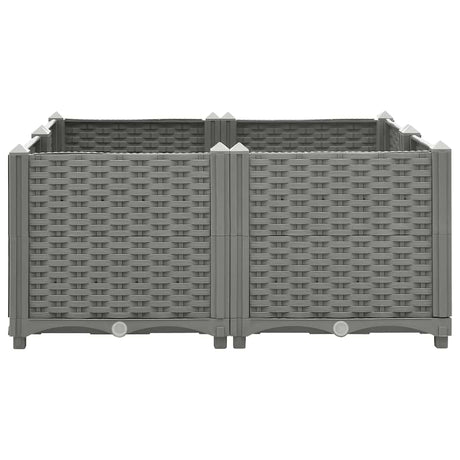 Donica VidaXL podniesiona z polipropylenu o wymiarach 80x80x38 cm
