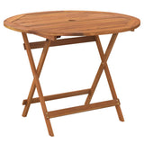 Vidaxl tuintafel inklapbaar ø 90x75 cm massief acaciahout