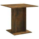 Vidaxl eettafel 80x80x75 cm bewerkt hout gerookt eiken