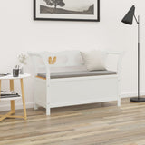 Vidaxl bankje 107x45x75,5 cm massief vurenhout wit