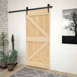 Vidaxl deur narvik 90 x 210 cm massief grenenhout (niet-behandeld)