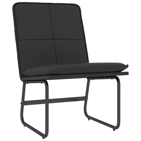 Vidaxl loungestoel 54x75x76 cm kunstleer zwart