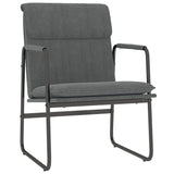 Vidaxl loungestoel 55x64x80 cm stof donkergrijs