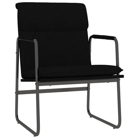Vidaxl loungestoel 55x64x80 cm stof zwart