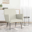 Vidaxl fauteuil 62x79x79 cm fluweel crèmekleurig