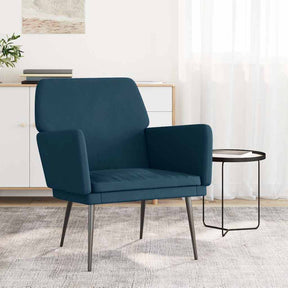 Vidaxl fauteuil 62x79x79 cm fluweel blauw