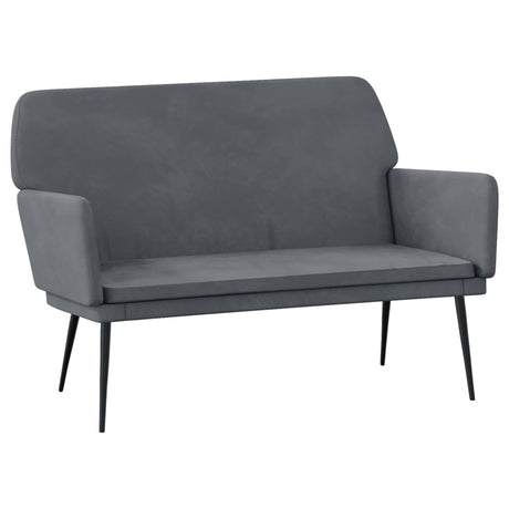 Vidaxl bankje 108x79x79 cm fluweel donkergrijs