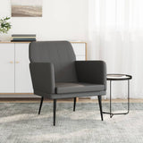 Vidaxl fauteuil 61x78x80 cm kunstleer grijs