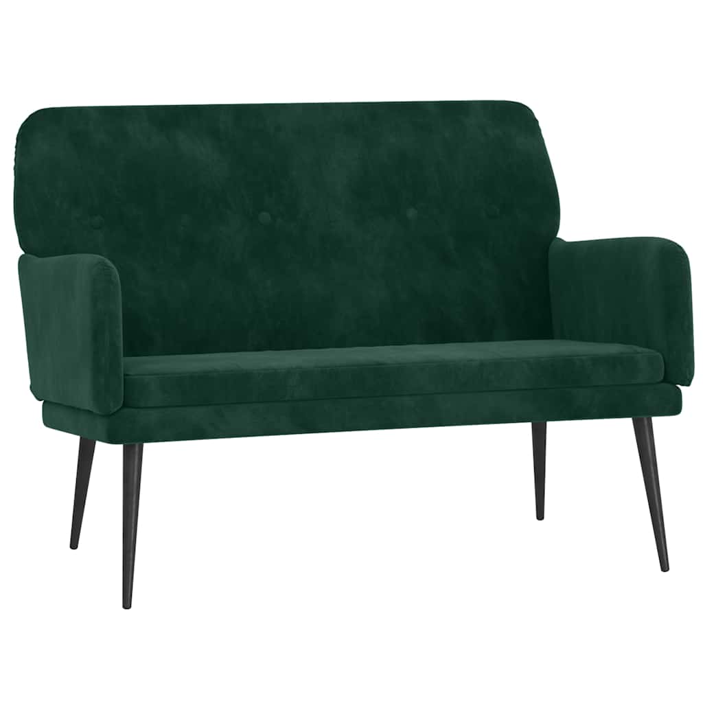 Vidaxl bankje 108x79x79 cm fluweel donkergroen