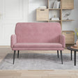 Vidaxl bankje 108x79x79 cm fluweel roze
