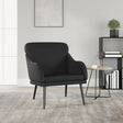Vidaxl fauteuil 63x76x80 cm kunstleer zwart