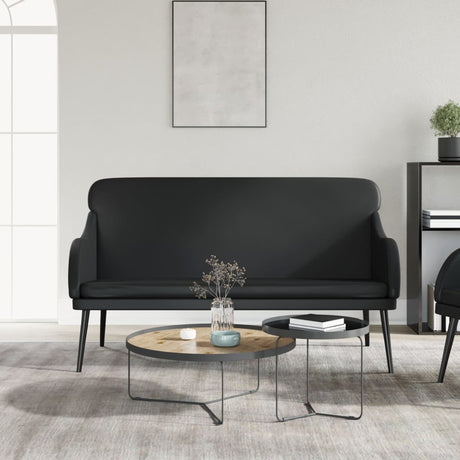 Vidaxl bankje 110x76x80 cm kunstleer zwart