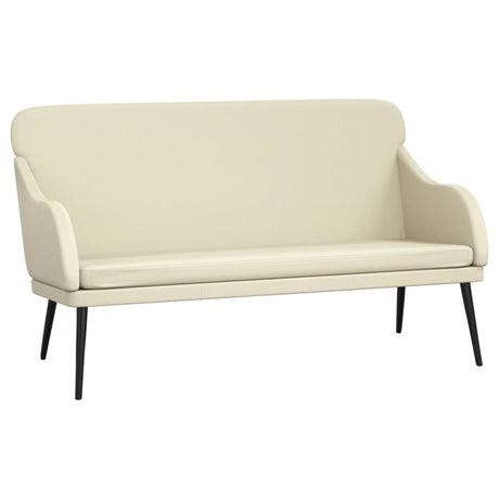 Vidaxl bankje 110x76x80 cm kunstleer crèmekleurig