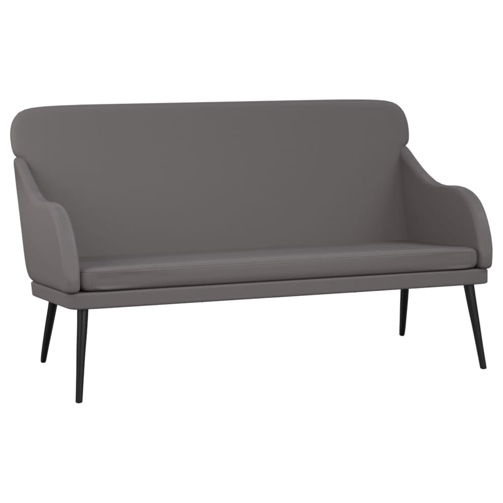 Vidaxl bankje 110x76x80 cm kunstleer grijs