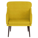 Vidaxl fauteuil 63x76x80 cm fluweel geel