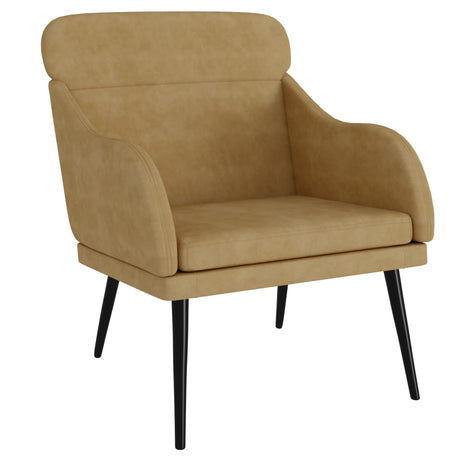 Vidaxl fauteuil 63x76x80 cm fluweel bruin