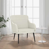 Vidaxl fauteuil 63x76x80 cm fluweel crèmekleurig