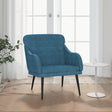 Vidaxl fauteuil 63x76x80 cm fluweel blauw