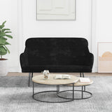 Vidaxl bankje 110x76x80 cm fluweel zwart