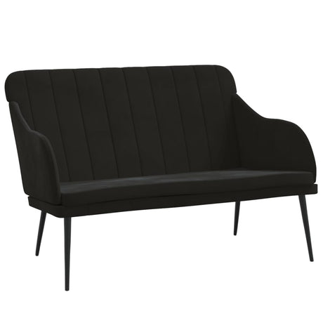 Vidaxl bankje 110x76x80 cm fluweel zwart