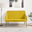 Vidaxl bankje 110x76x80 cm fluweel geel