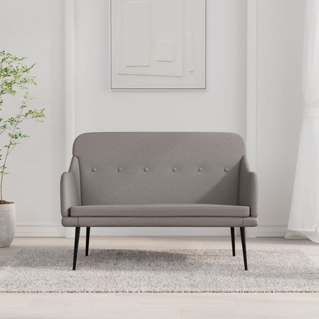 Vidaxl bankje 110x76x80 cm stof taupe