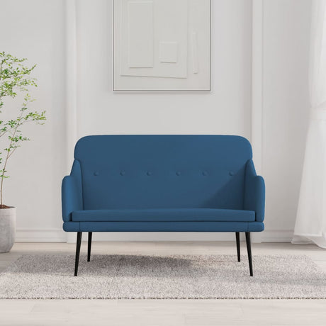 Vidaxl bankje 110x76x80 cm stof blauw