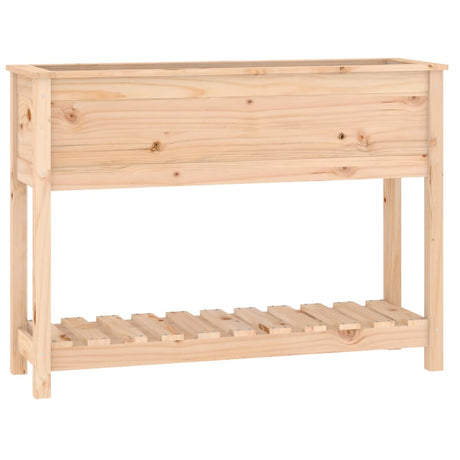 Donica Vidaxx z półką 111,5x34,5x81 cm z litego drewna sosnowego