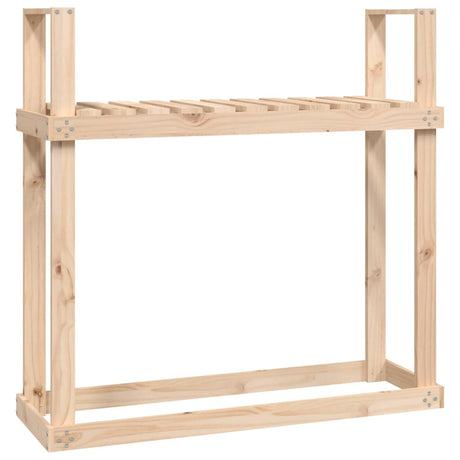 Stojak na drewno opałowe Vidaxx 110x35x108,5 cm z litego drewna sosnowego
