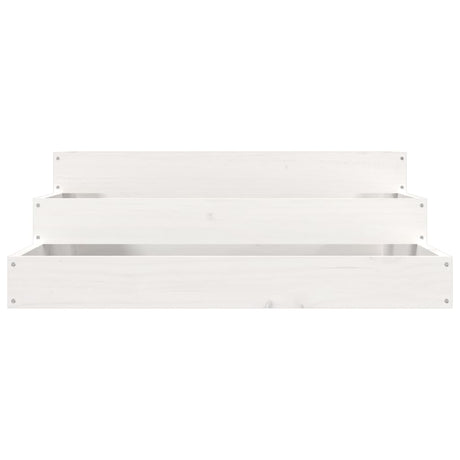 Donica Vidaxx 78x78x27 cm z litego drewna sosnowego w kolorze białym