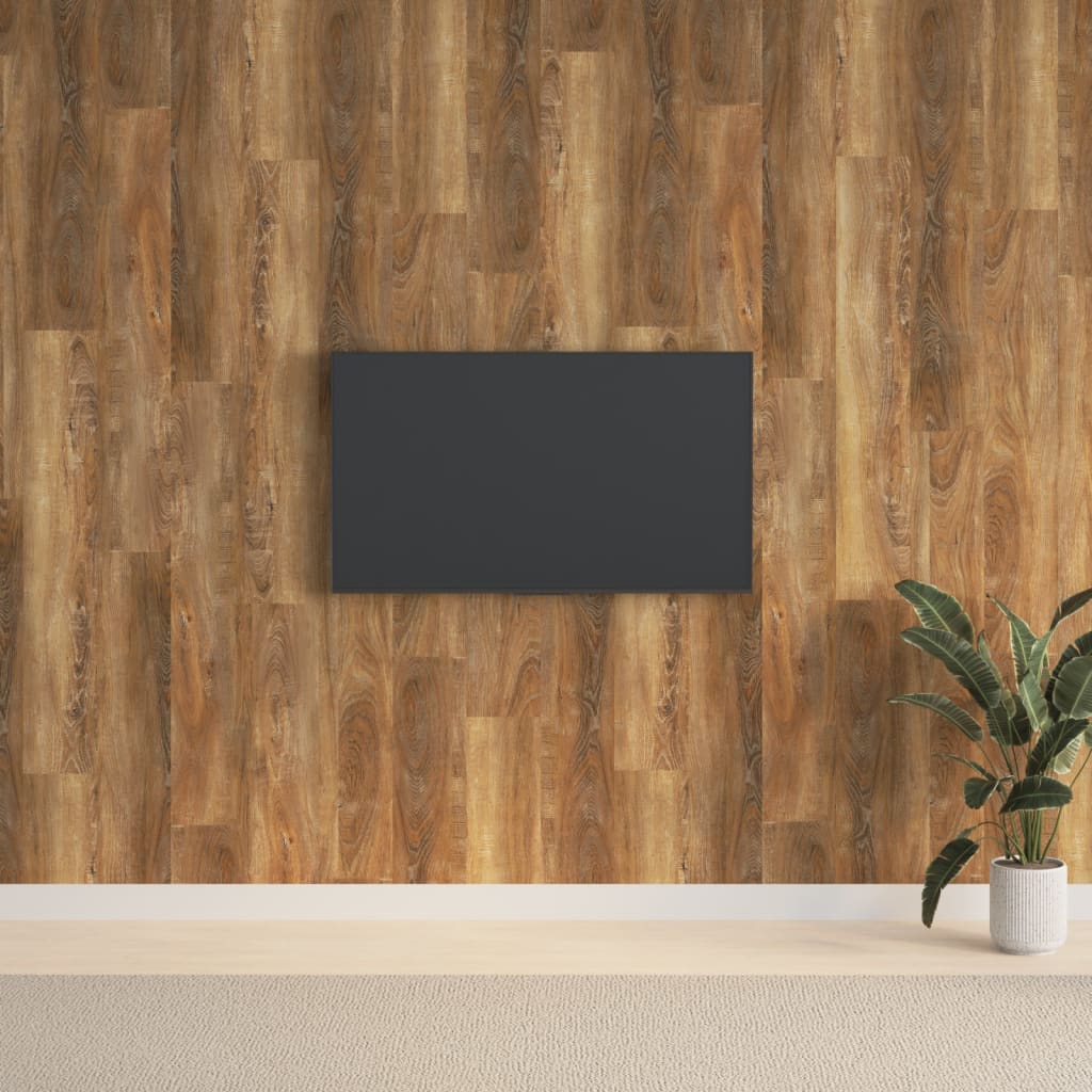 Panele ścienne Vidaxx o wyglądzie drewna 2,06 m² PCV w kolorze brązowym