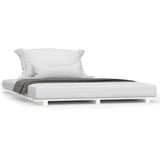 Vidaxl bedframe massief grenenhout wit 140x200 cm