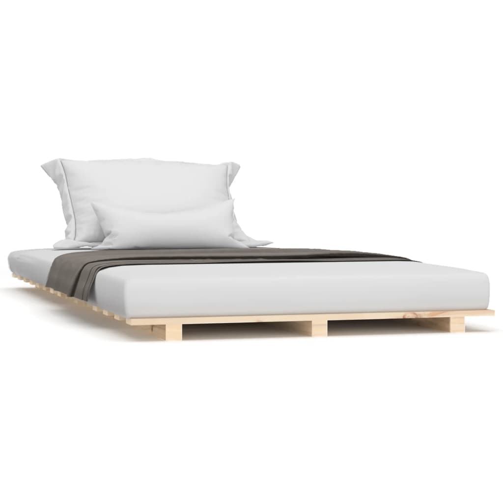 Vidaxl bedframe massief grenenhout 75x190 cm
