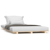 Vidaxl bedframe massief grenenhout 75x190 cm