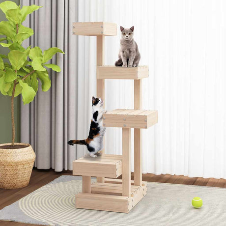 Vidaxl Cat Furniture 45.5x49x103 cm stałe sosna
