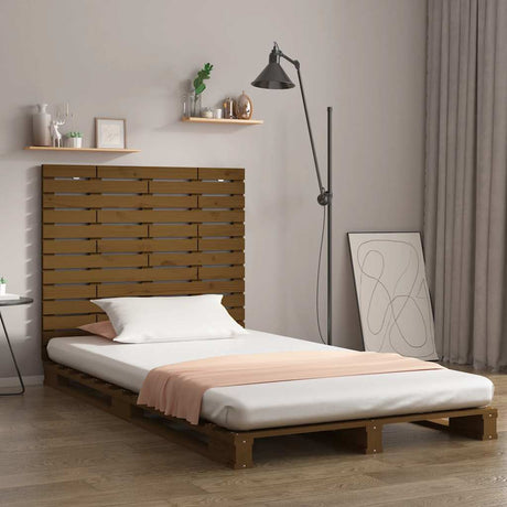 Vidaxl hoofdbord wandmontage 96x3x91,5 cm grenenhout honingbruin