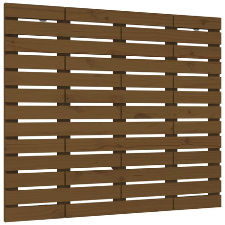 Vidaxl hoofdbord wandmontage 126x3x91,5 cm grenenhout honingbruin