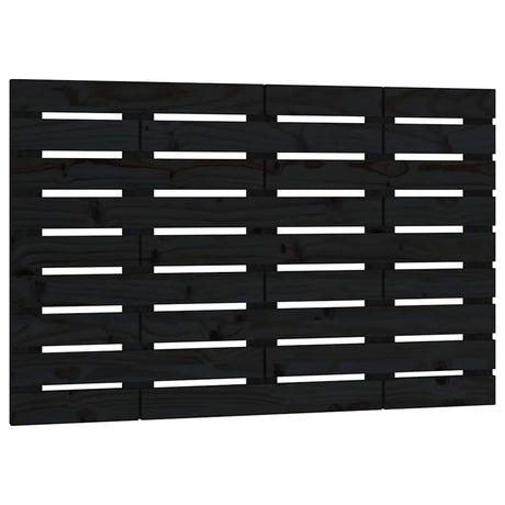Vidaxl hoofdbord wandmontage 96x3x63 cm massief grenenhout zwart