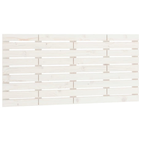 Vidaxl hoofdbord wandmontage 126x3x63 cm massief grenenhout wit