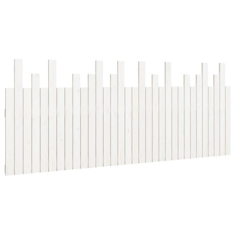 Vidaxl hoofdbord wandmontage 204x3x80 cm massief grenenhout wit