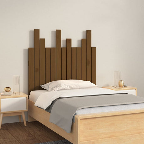 Vidaxl hoofdbord wandmontage 82,5x3x80 cm grenenhout honingbruin