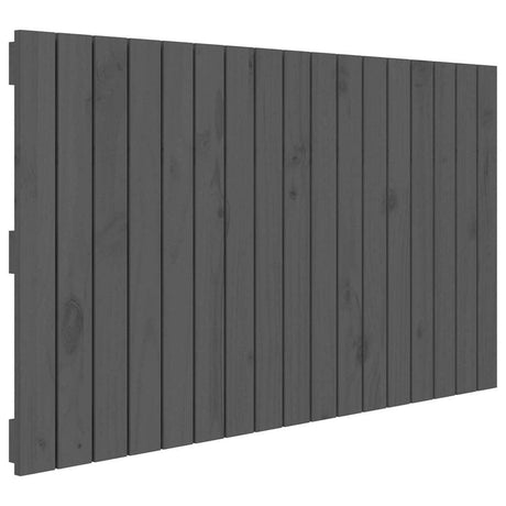 Vidaxl wandhoofdbord 108x3x60 cm massief grenenhout grijs