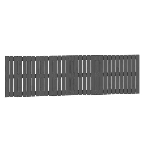 Vidaxl wandhoofdbord 204x3x60 cm massief grenenhout grijs